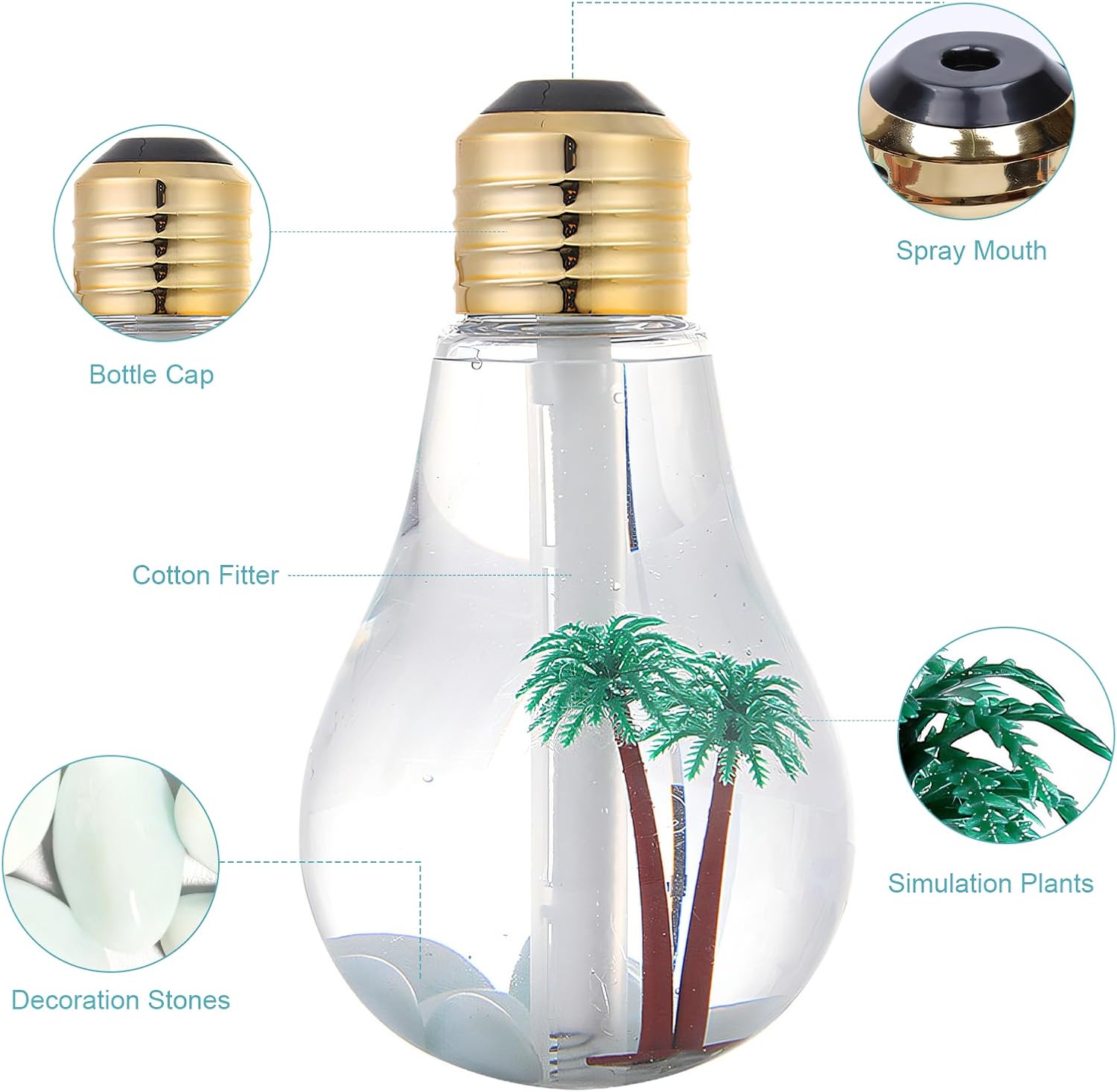 🎁USB Charging Light Bulb Humidifier