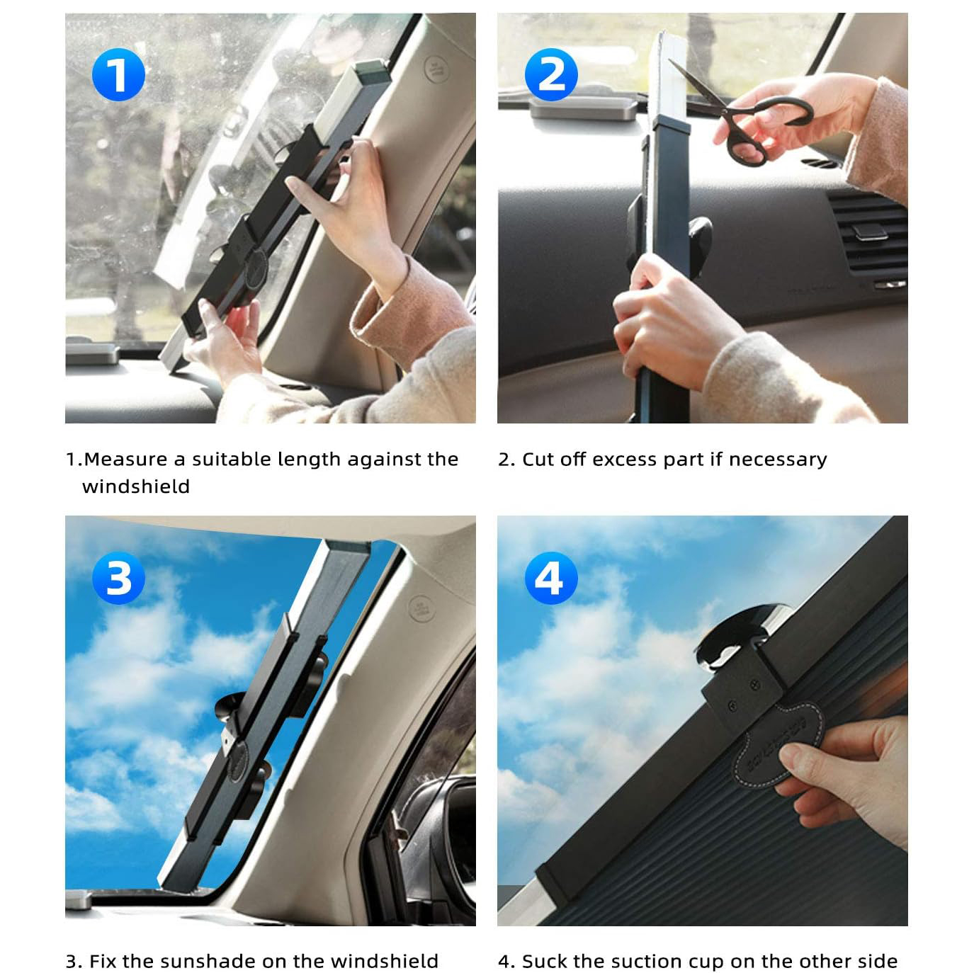 🔥Hot Sale 50% 0FF❄️Automatic Retractable Sun Shade