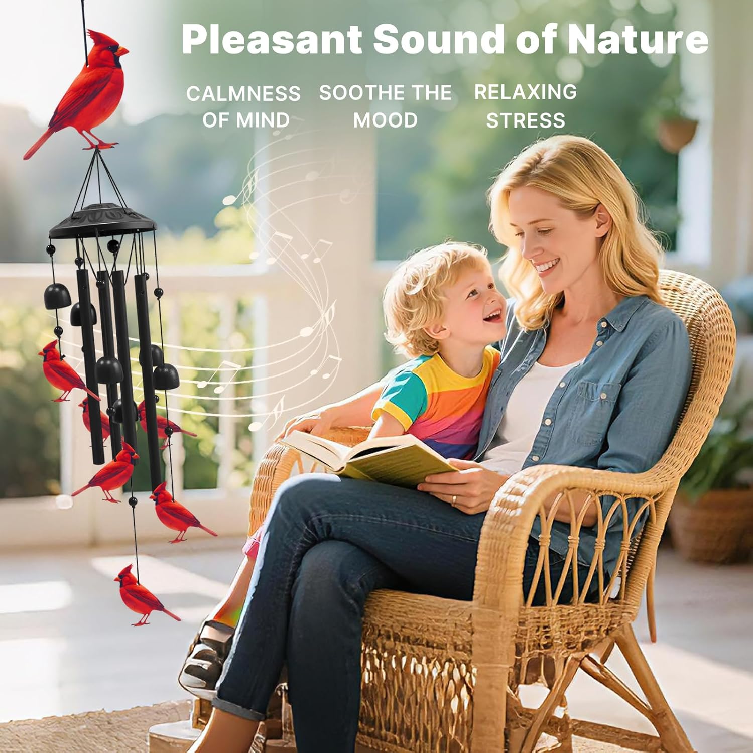 🌬️🎶 Whispers of Nature, Echoes of Love – The Cardinal Wind Chime 🐦✨