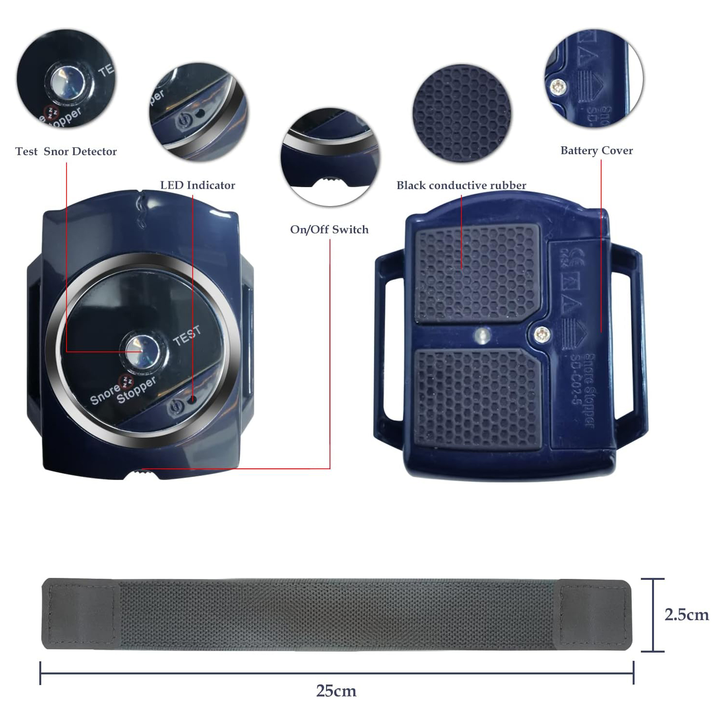 Stop Snoring Wristband Anti-snoring watch