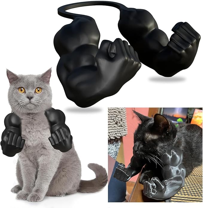 🔥2025 Summer Hot Sale - 48% OFF🔥Cat Muscle Arms – Funny 3D Printed Hulk Arms for Cats💪