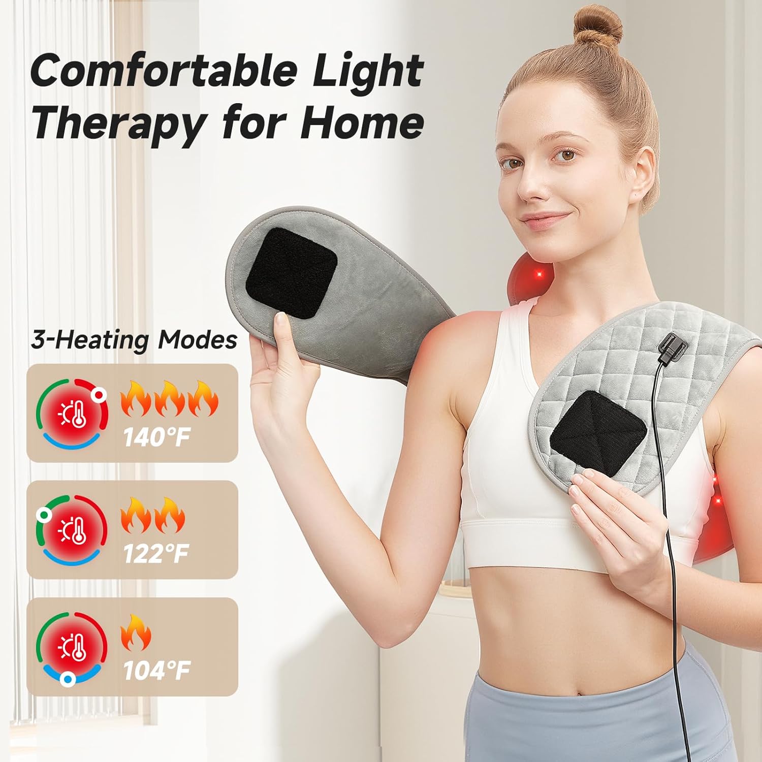 Red Light Therapy for Body Shoulder Heating Pad