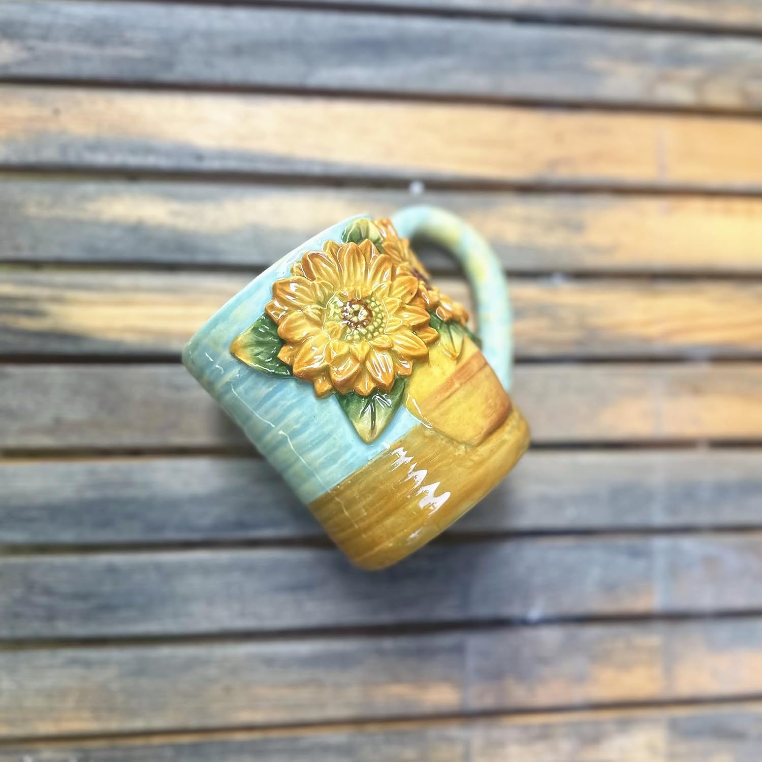 13oz 3D Handmade and Hand-painted Ceramic Coffee Mug