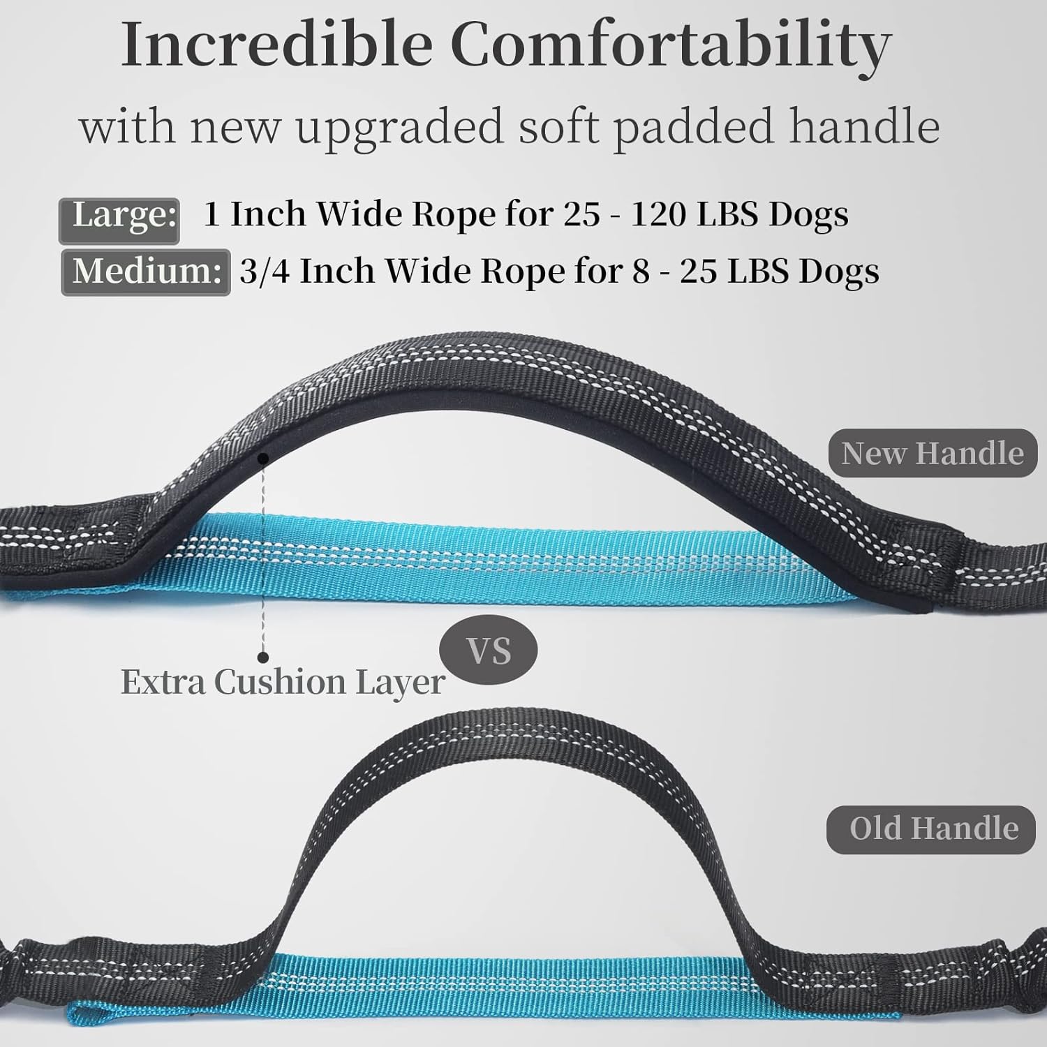 Hands Free Dog Leash Durable Bungee for Walking