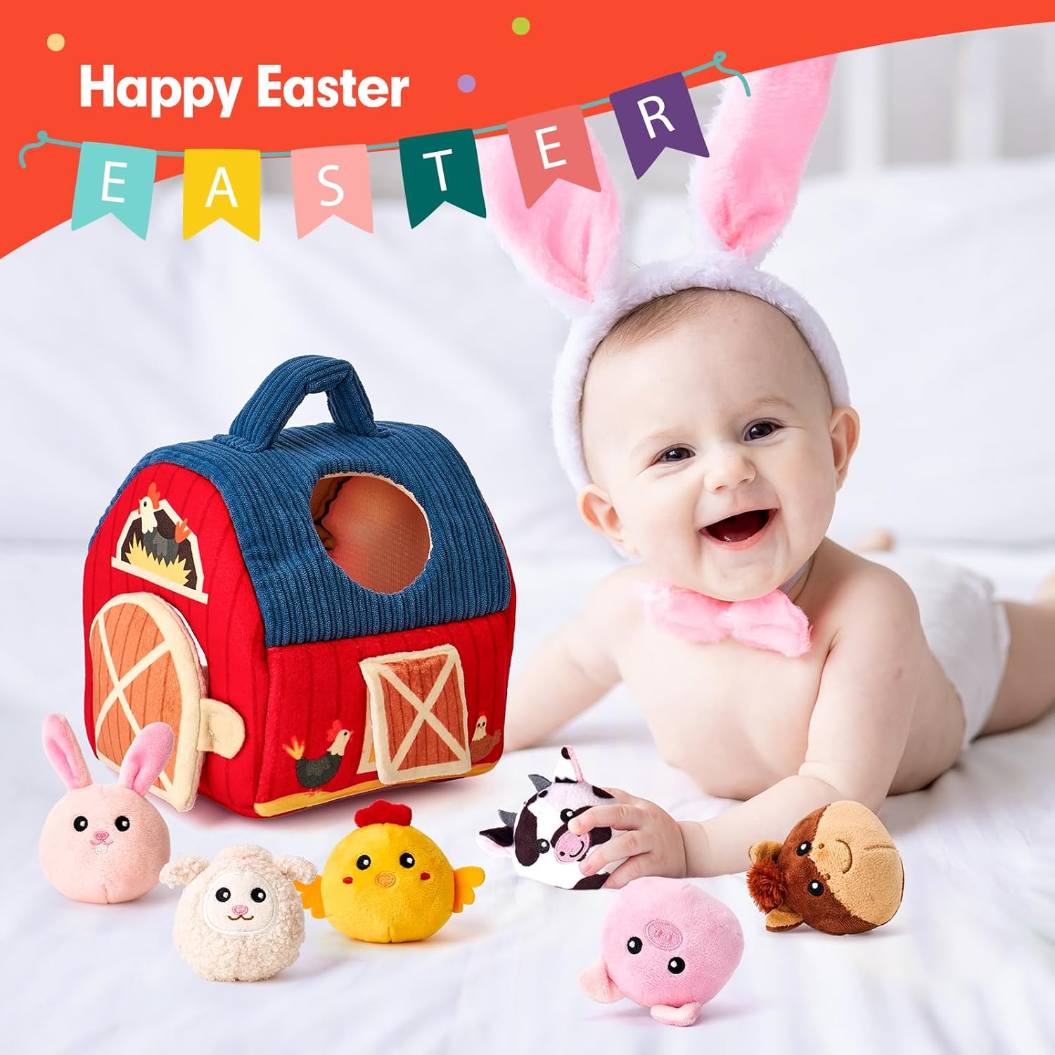 My First Farm Animal Set Barnyard Cuddly Animals