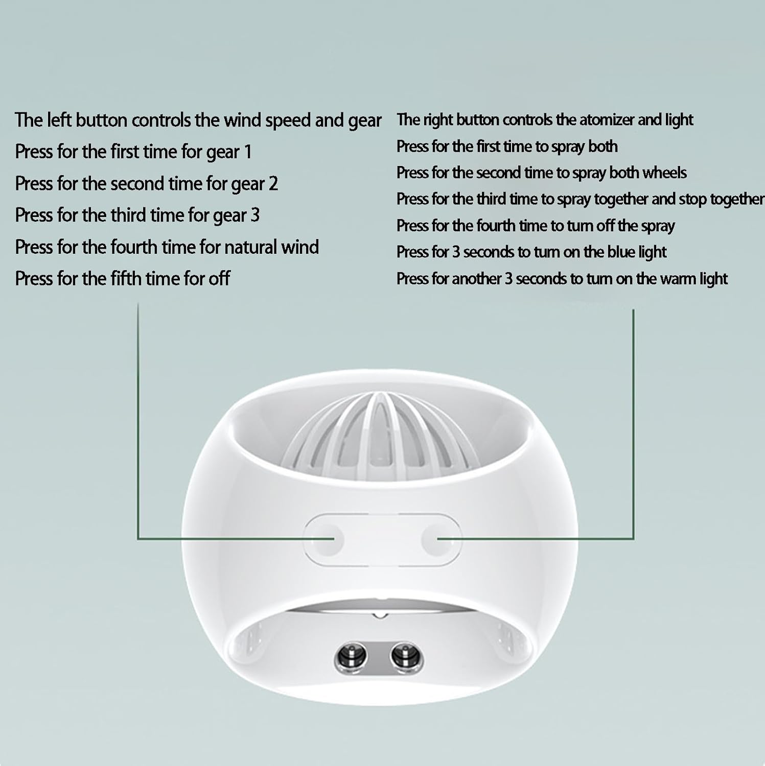 Rocket Cabin Double Spray Air Conditioning Water Cooling Fan
