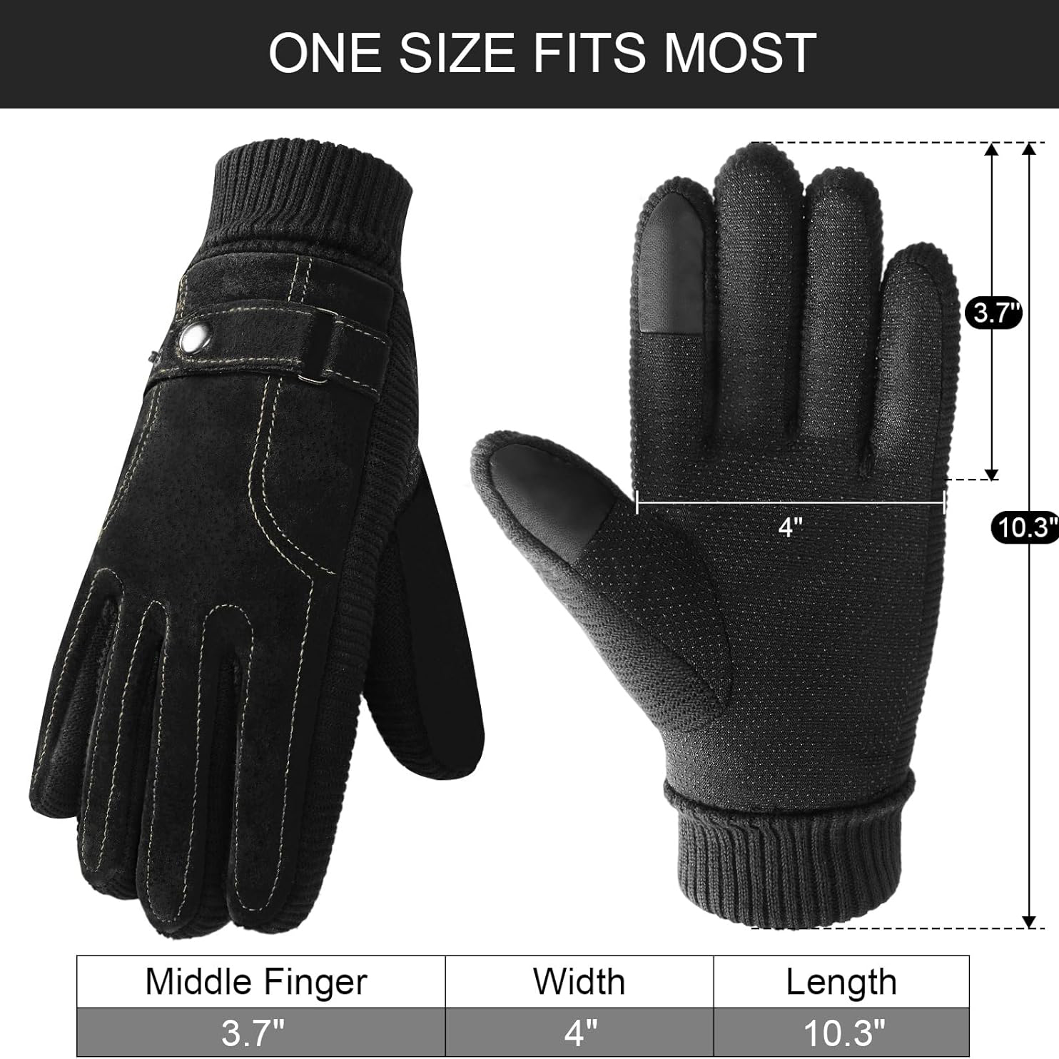 🧤 Winter Leather Gloves