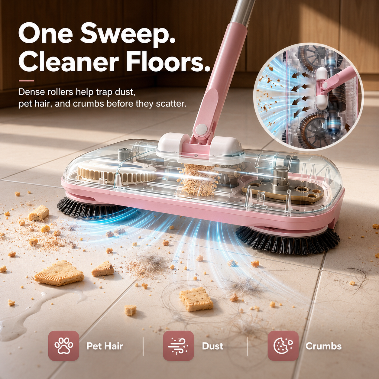 📢📢50% OFF !! ⏰Smart Robot Vacuum Cleaner with Mop & Broom