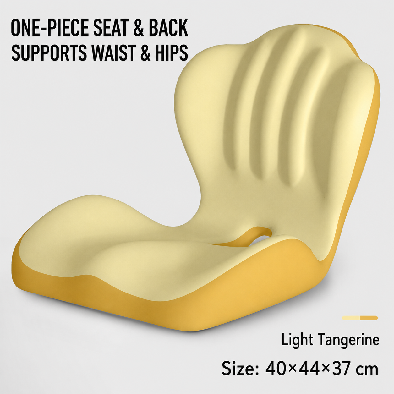 💺One-Piece Ergonomic Seat & Back Support Cushion