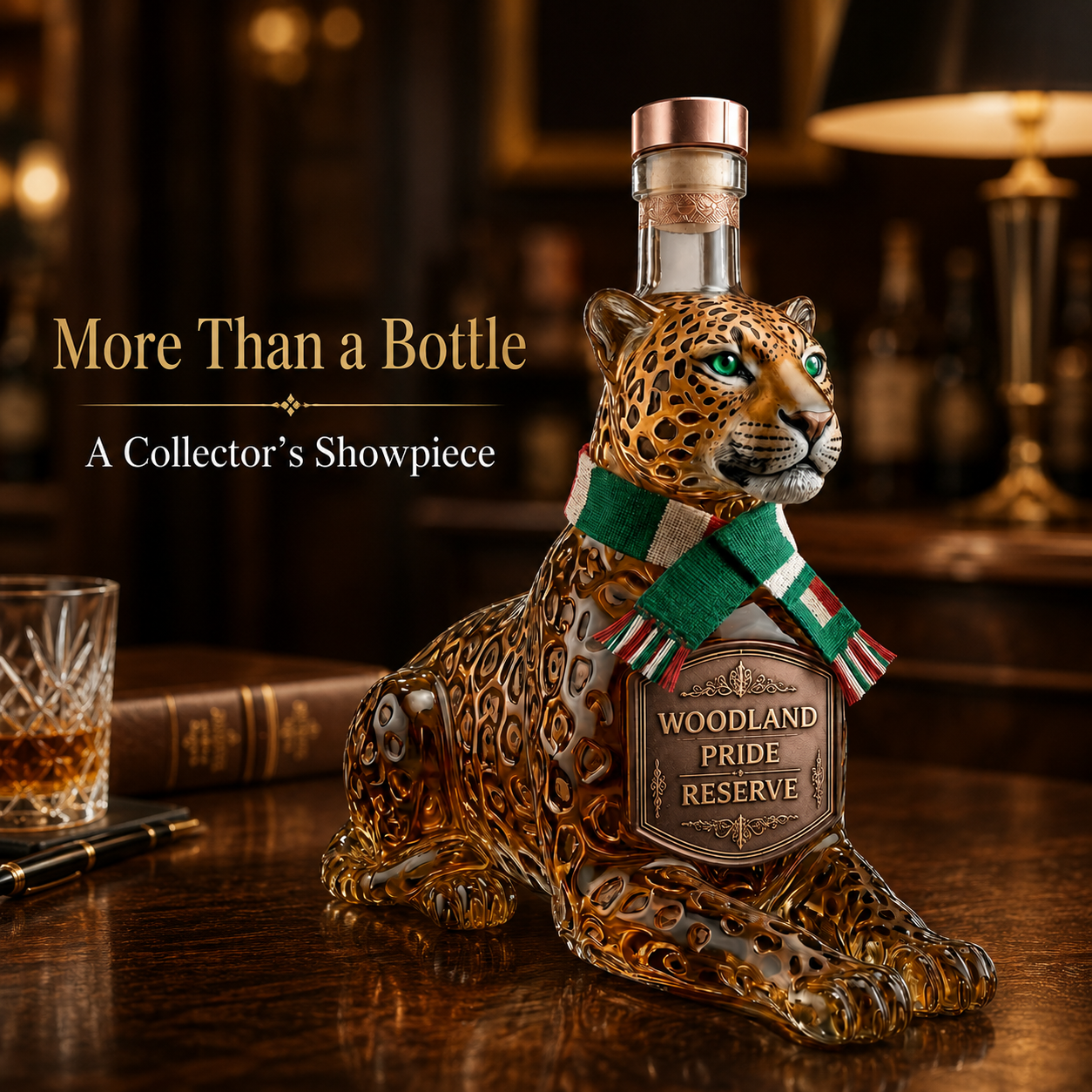 Wild Spirit Animal Whiskey Decanter – Statement Bottle for Home Bars, Collectors & Gift Giving
