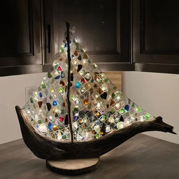 🔥Final Inventory 49% OFF🌊 Sea Glass Boat