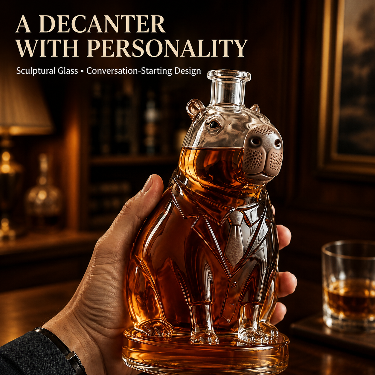 Capybara Conference Limited Edition Whiskey Decanter
