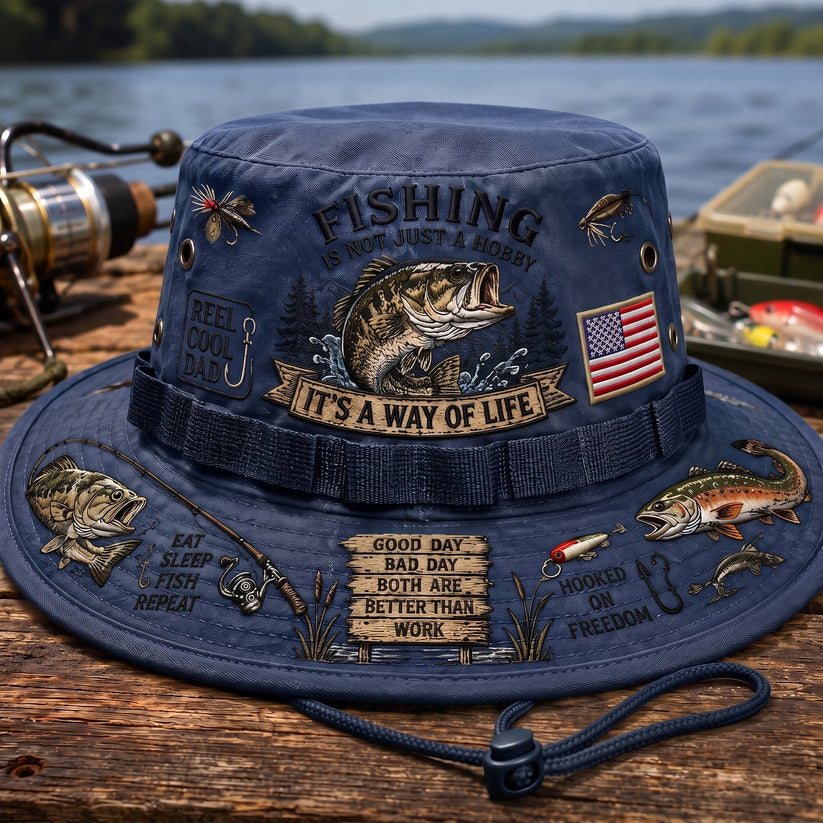 🎣 Fishing Is a Way of Life Boonie Hat