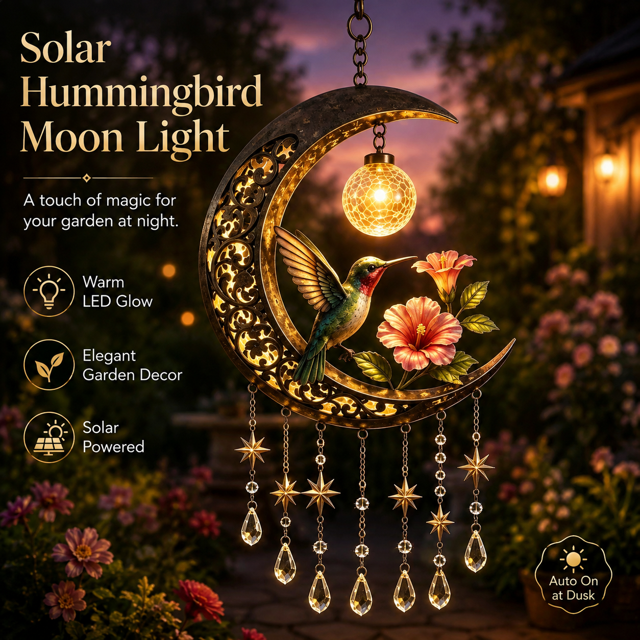 🌙✨ Limited Offer 49% OFF✨ Magic Moon Garden Wind Chime