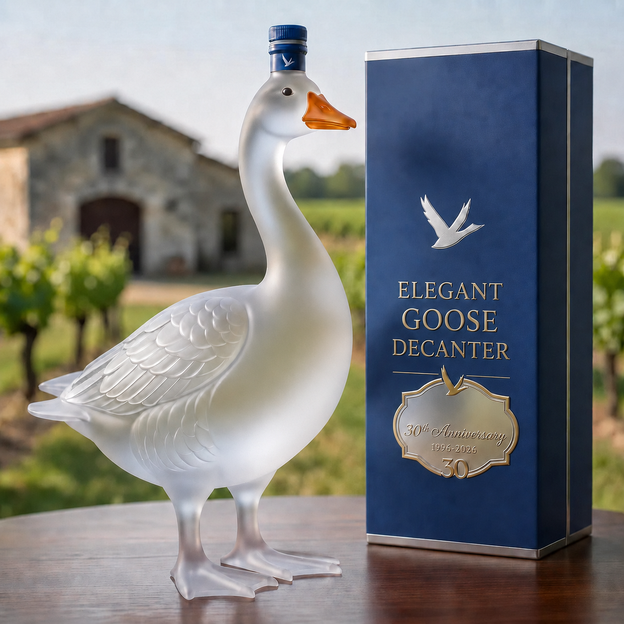 Grey Goose 30th Anniversary 3D Sculpted Vodka Bottle