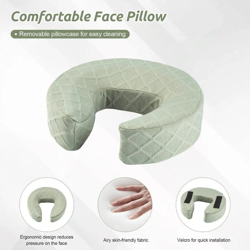 Adjustable Face-Down Massage Headrest