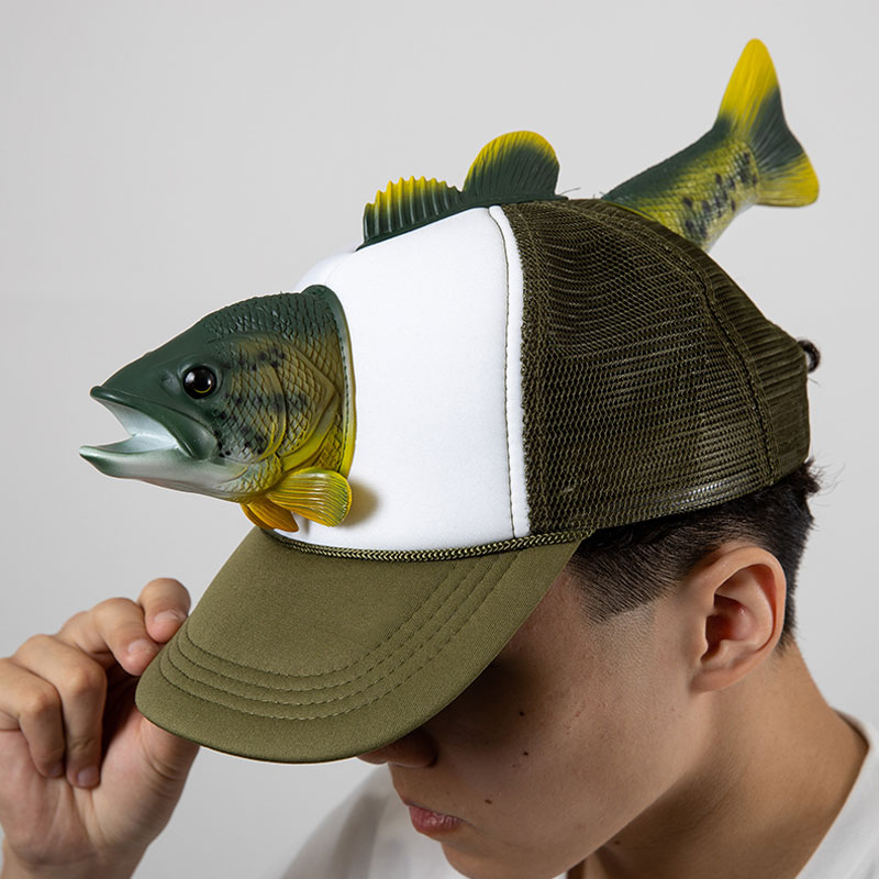 Custom Fish Caps Men's Fish Trucker H at