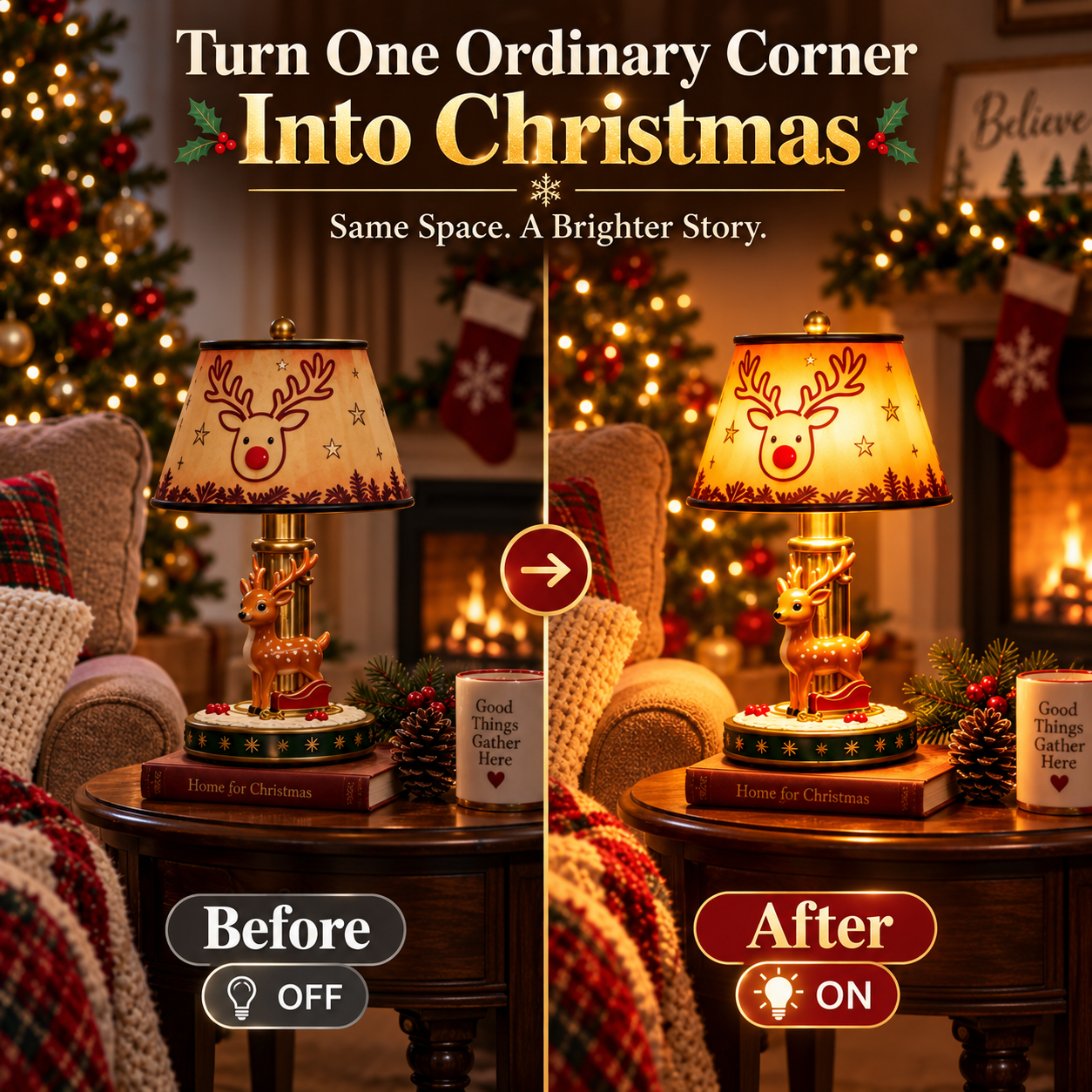 Nostalgic Christmas Table Lamp