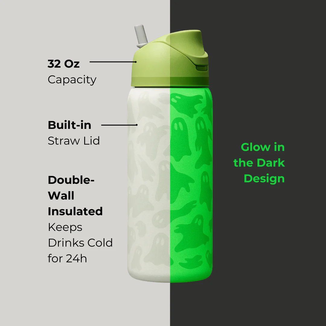 🎃Halloween Limited Edition Release 32oz Free Sip Bottle - Glow In The Dark