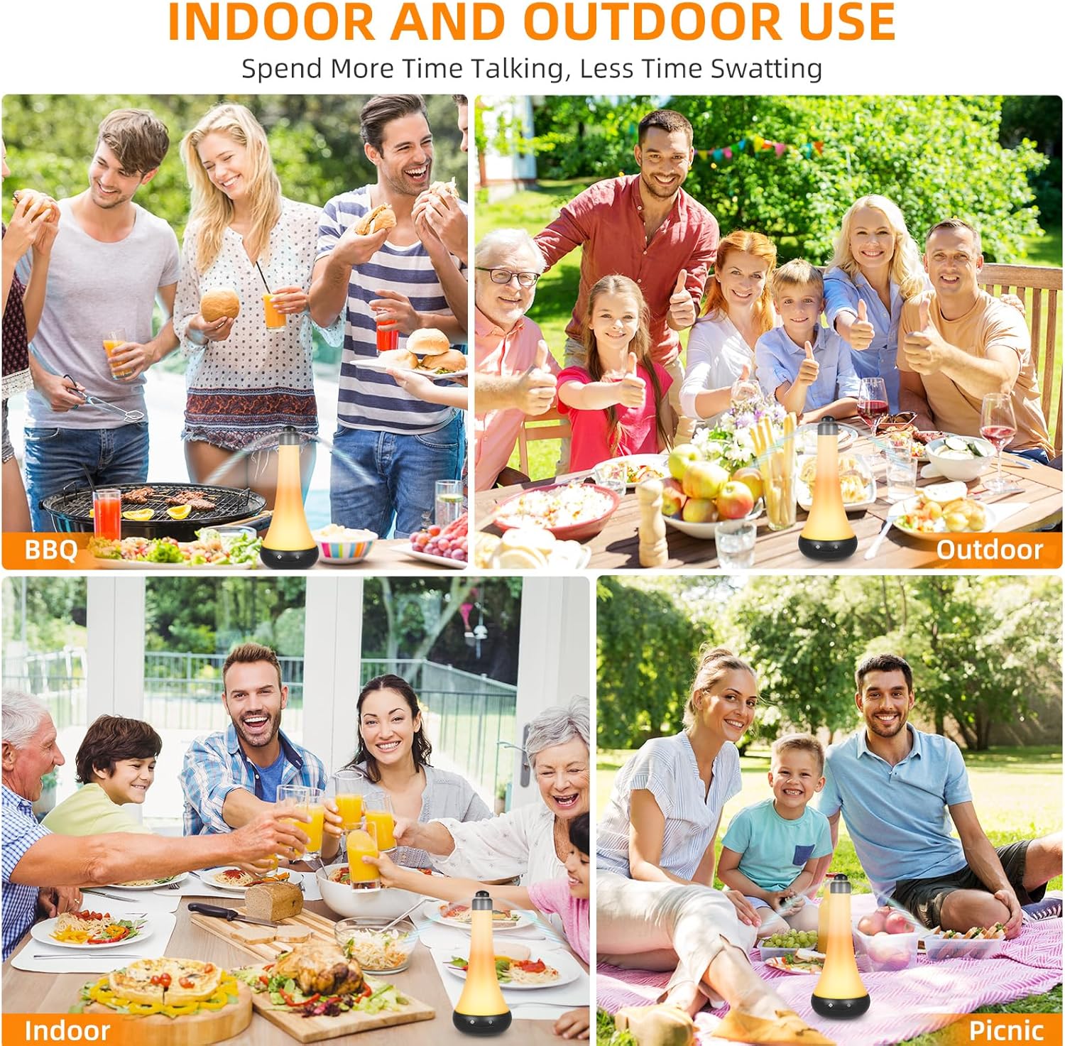 Desktop Fly Repellent Fan With Insect Repellent Lamp