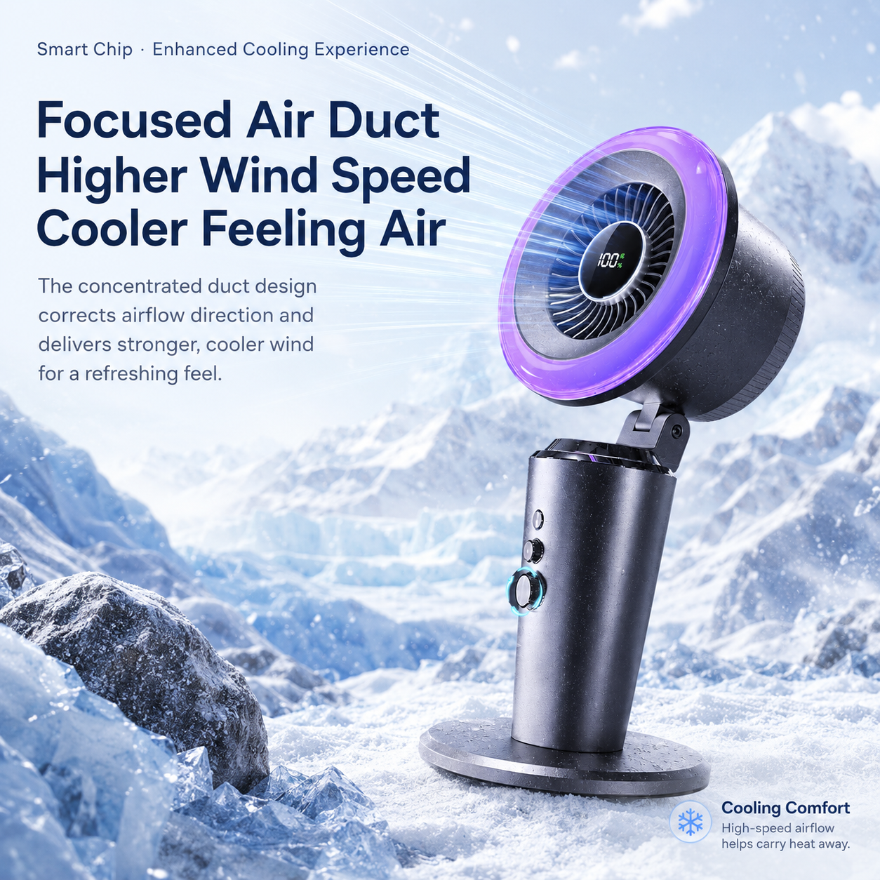 🌙 AI Smart Quiet Air Circulation Fan