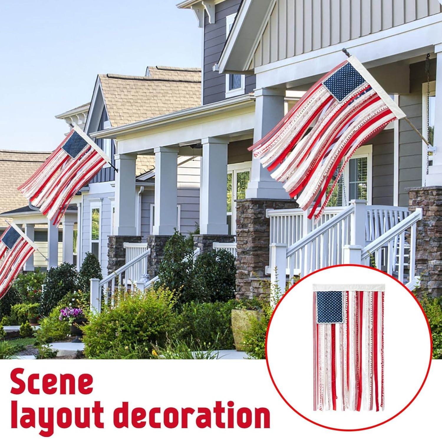 Independence Day Decoration American Flag Banner