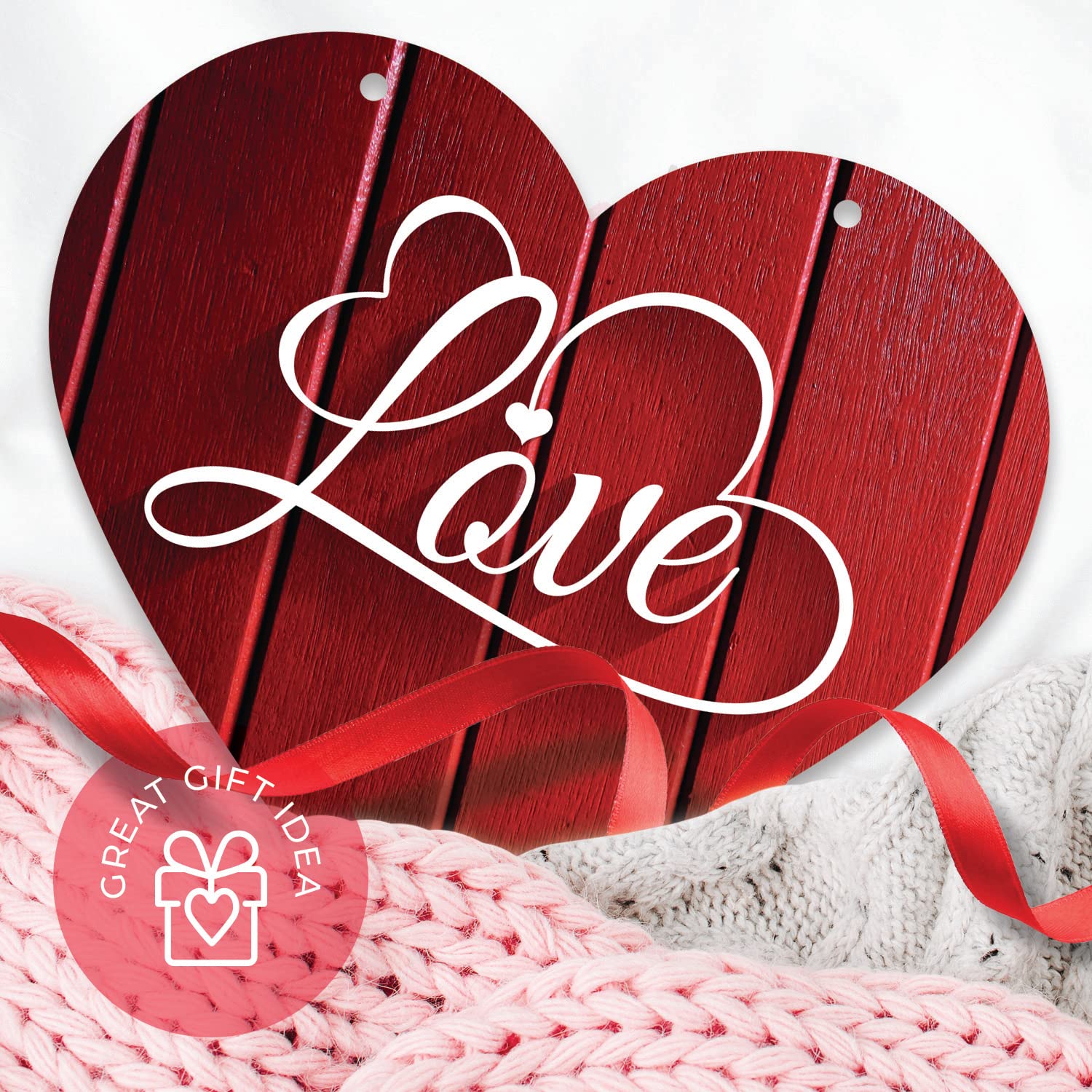 ❤Valentine's Day Love Sign Wooden Door Sign Decoration