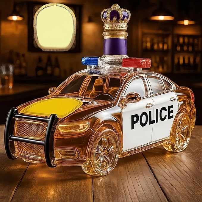 Police Car Whiskey Bottle
