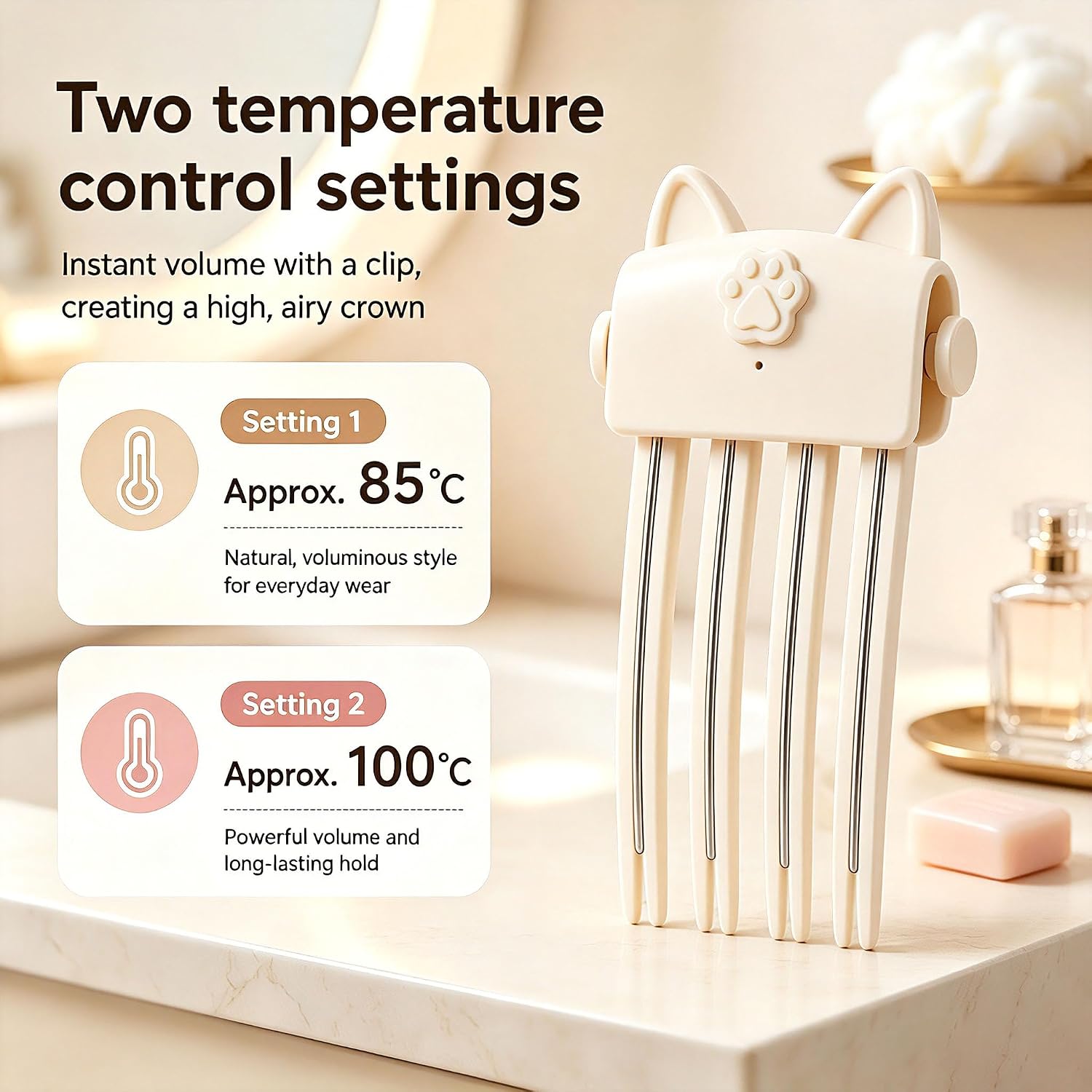 Heated Root Lift Hair Clip