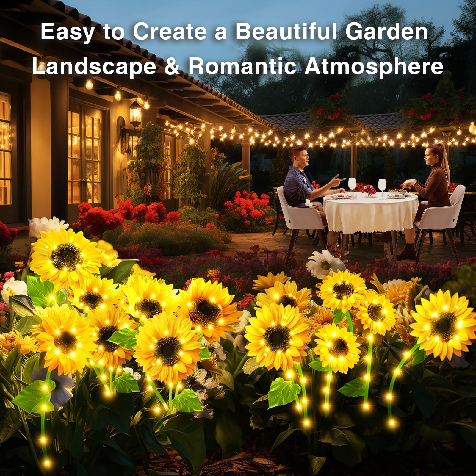 Solar Lights Outdoor Garden Decor