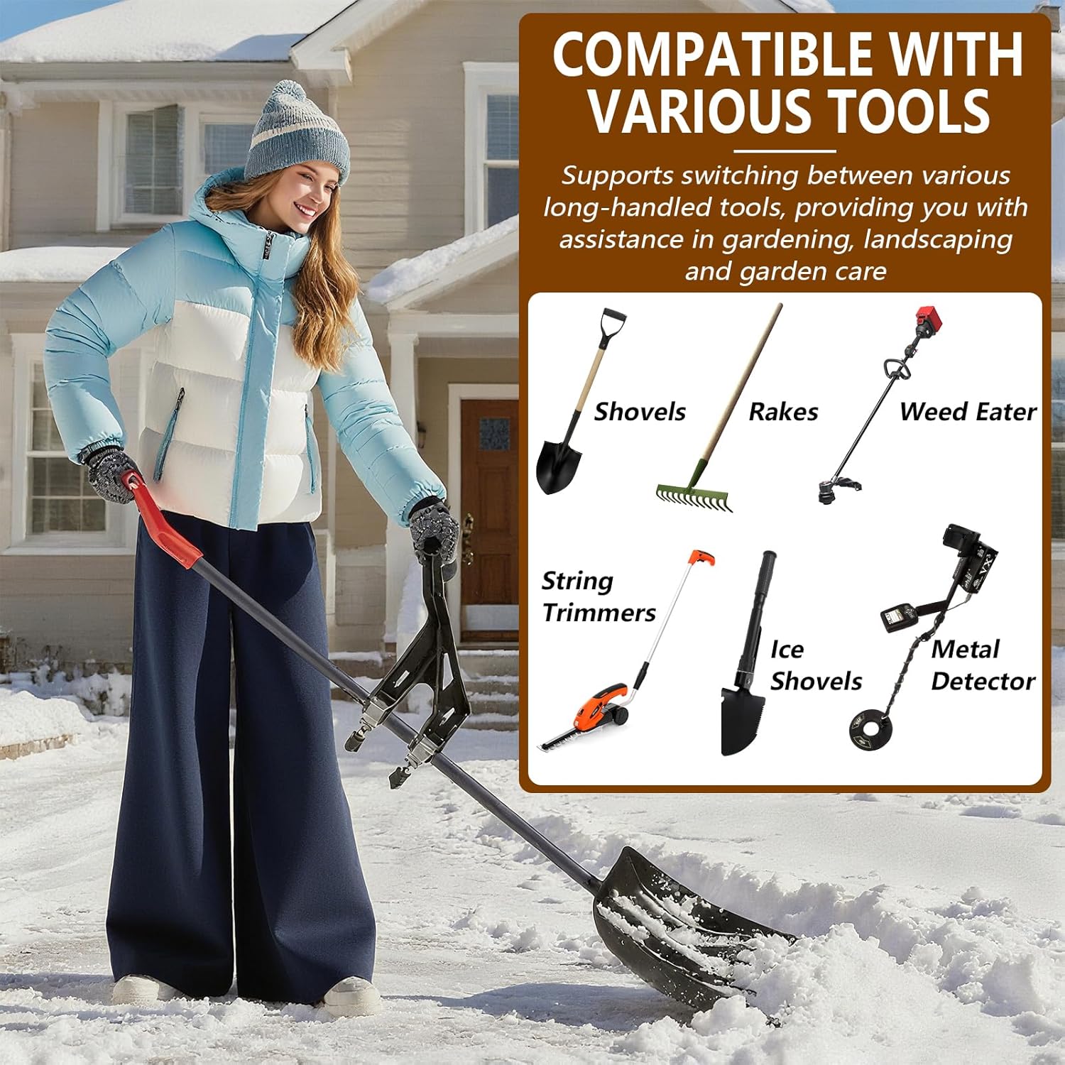 ❄️Ergonomic Snow Shovel Handle Attachment