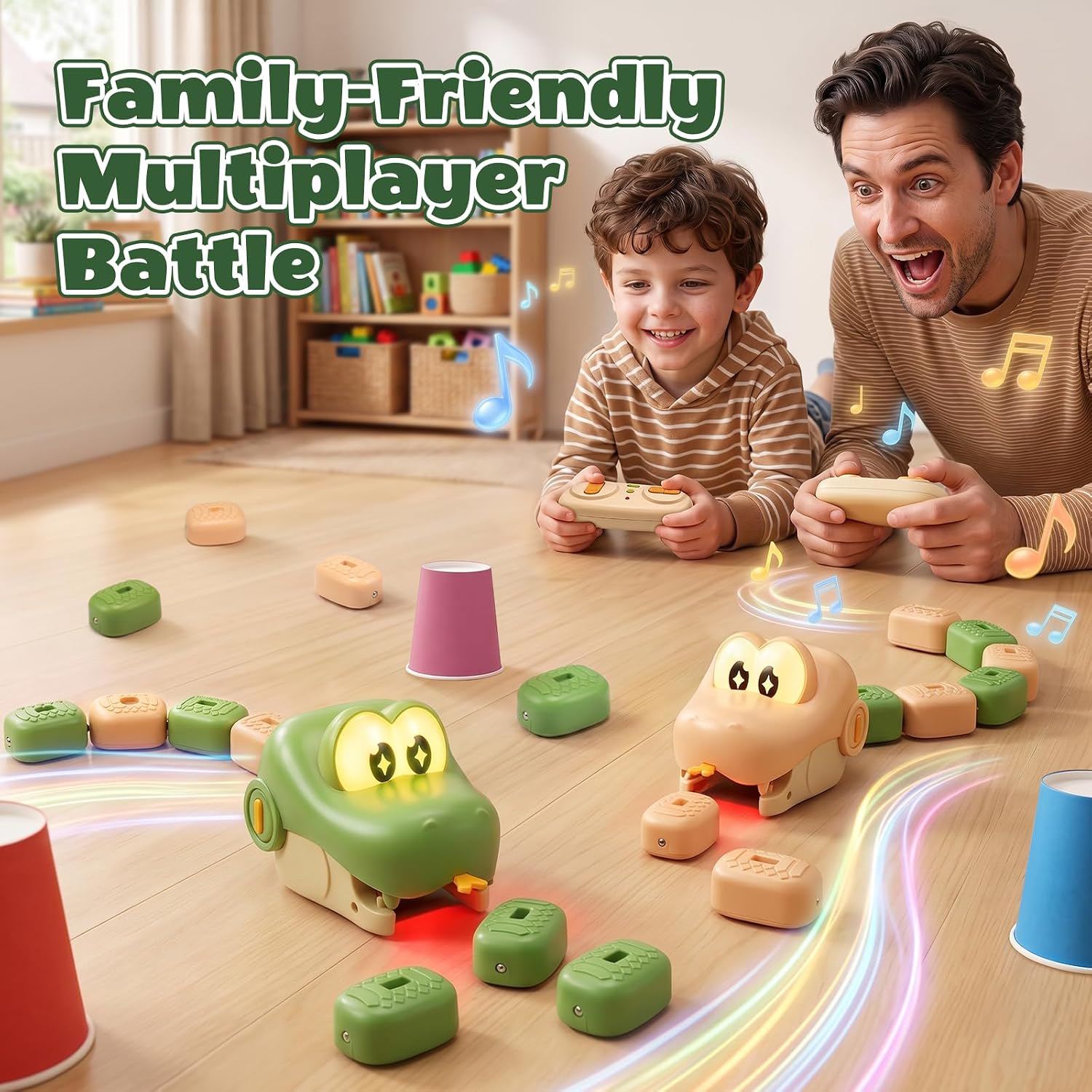 Magnetic Hungry Snake Game – Remote-Control Eat, Grow & Battle Set