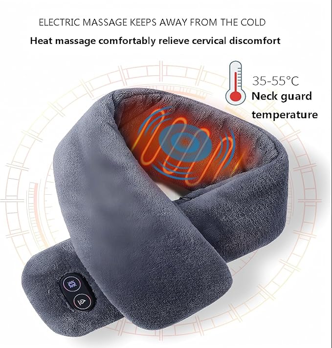 Heated Scarf with Vibration Massage