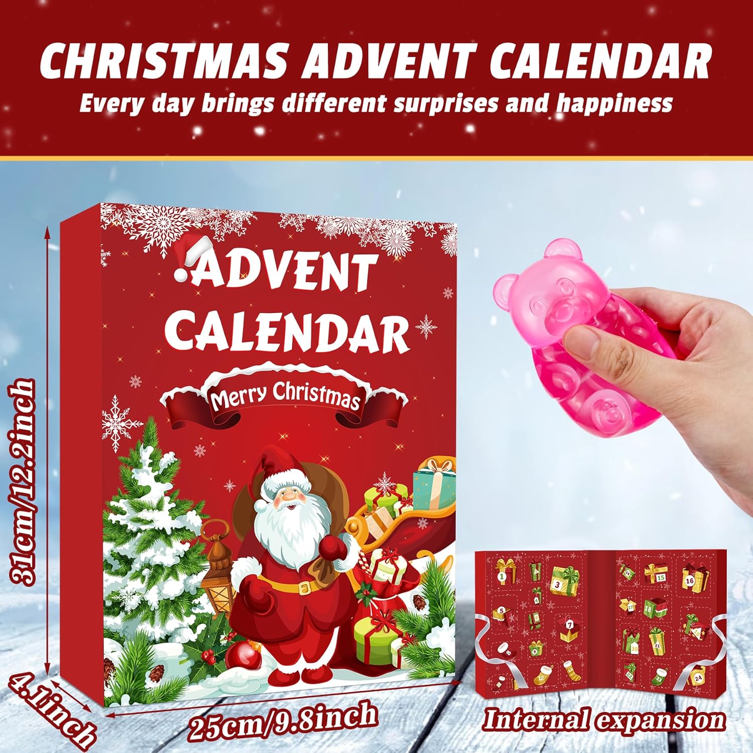 Christmas Squeeze-Toy Blind Box Countdown Calendar