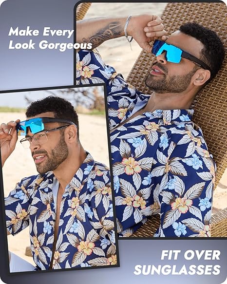 Polarized Fit Over Glasses Sunglasses for Men Women