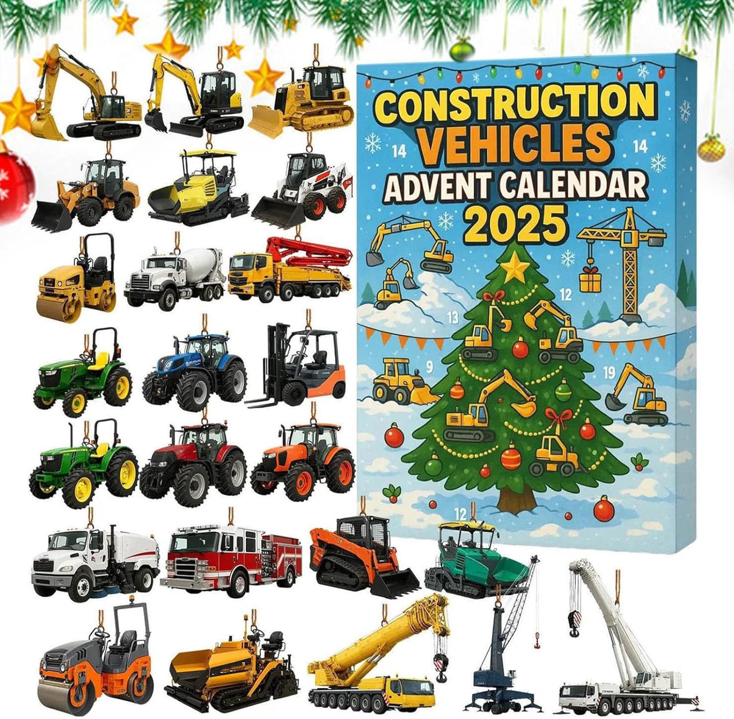 Construction Vehicles Advent Calendar 2025