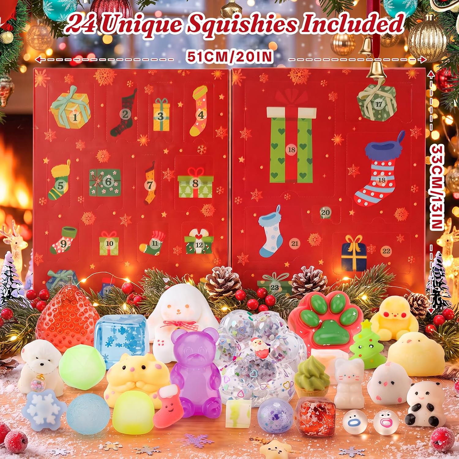 24-Day Christmas Squishy Advent Calendar 2026