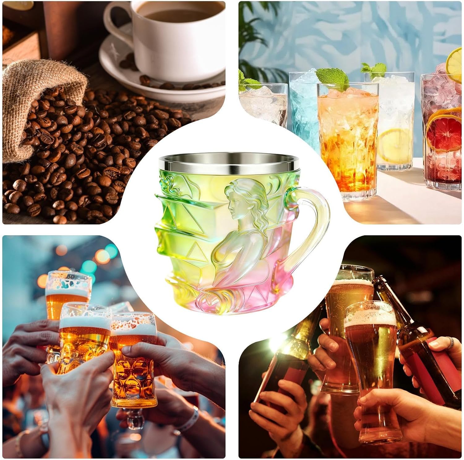 📚✨ The Painted Glass Book Muse Mug