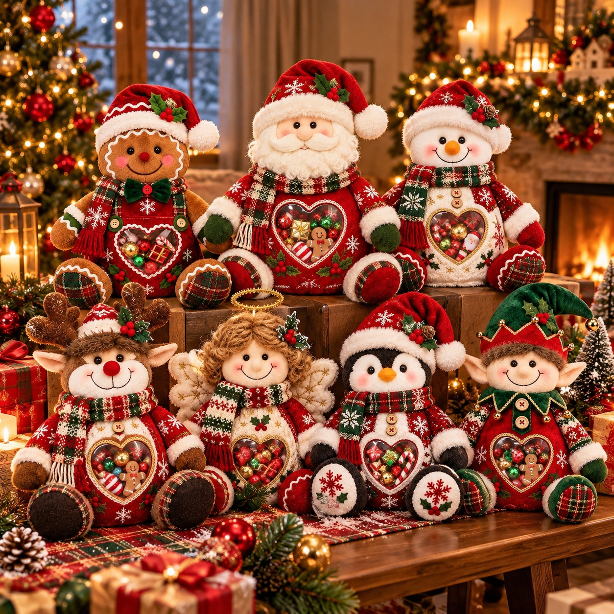 Christmas Character Plush Treat Holder