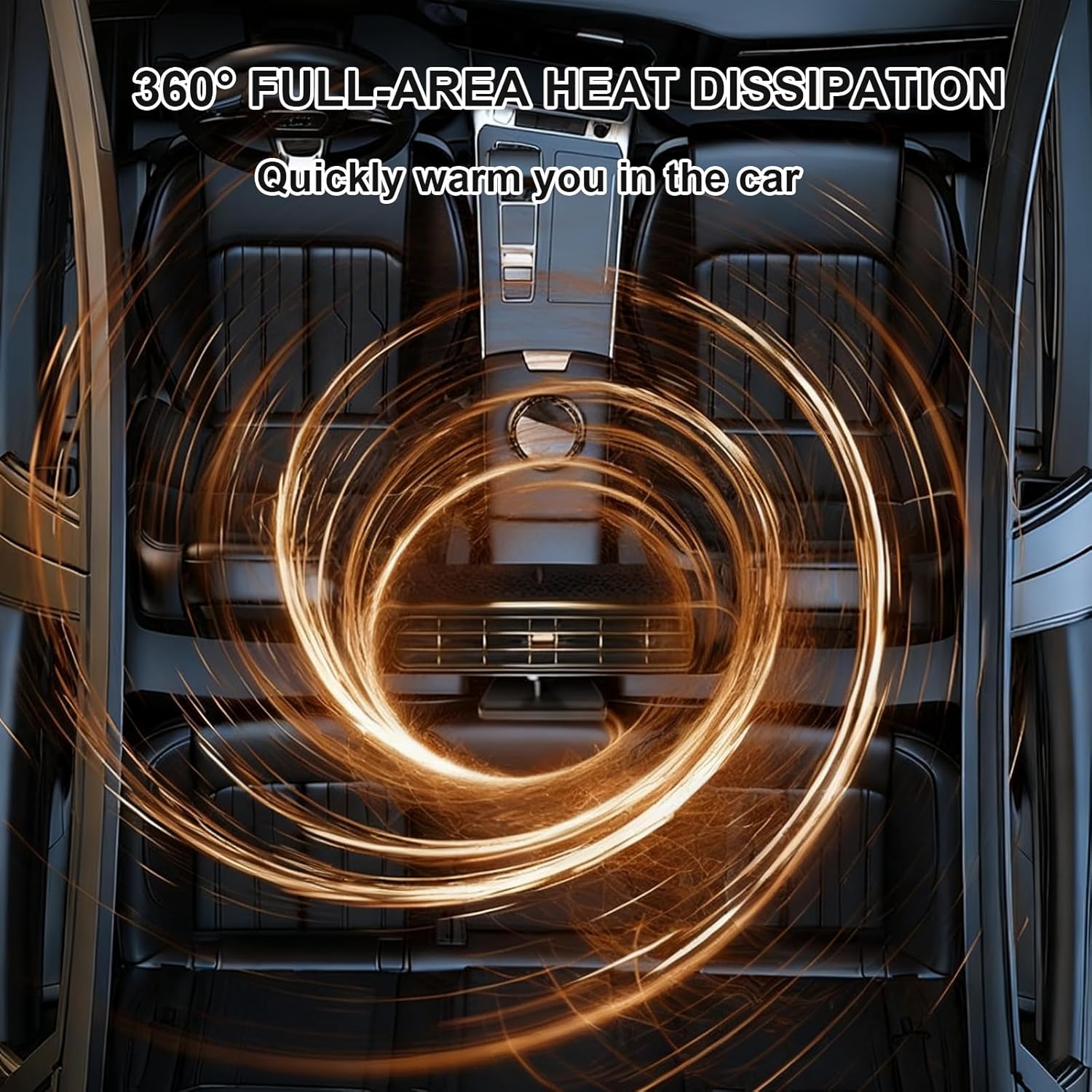 Widened Portable Fast Heating Defrost Defogger