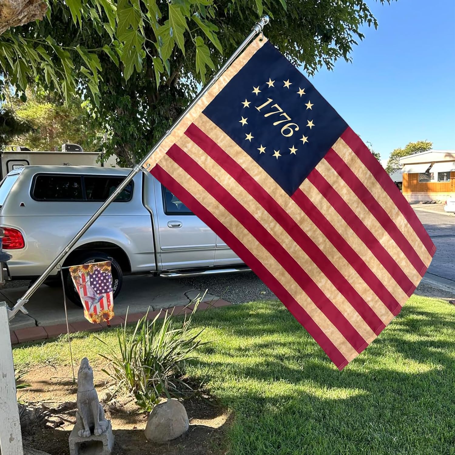 13 Star Embroidery 210D Polyester 1776 American Flag