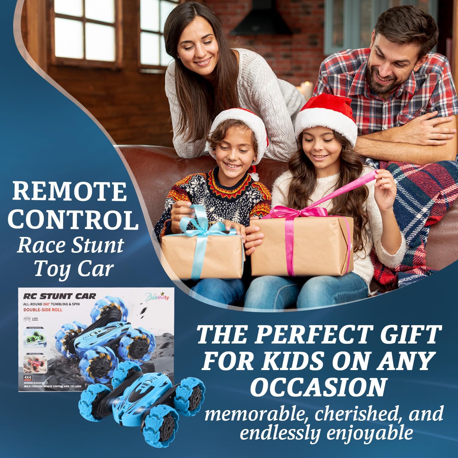 Gesture-Sensing Dual-Sided Explosive Wheel Four-Wheel Drive Remote Control Car