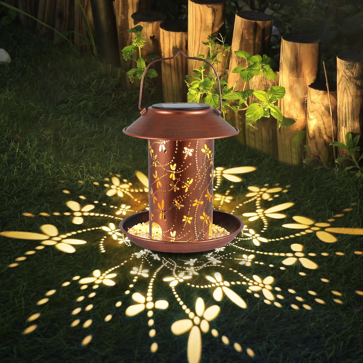 Enchanting Hummingbird Solar Bird Feeder