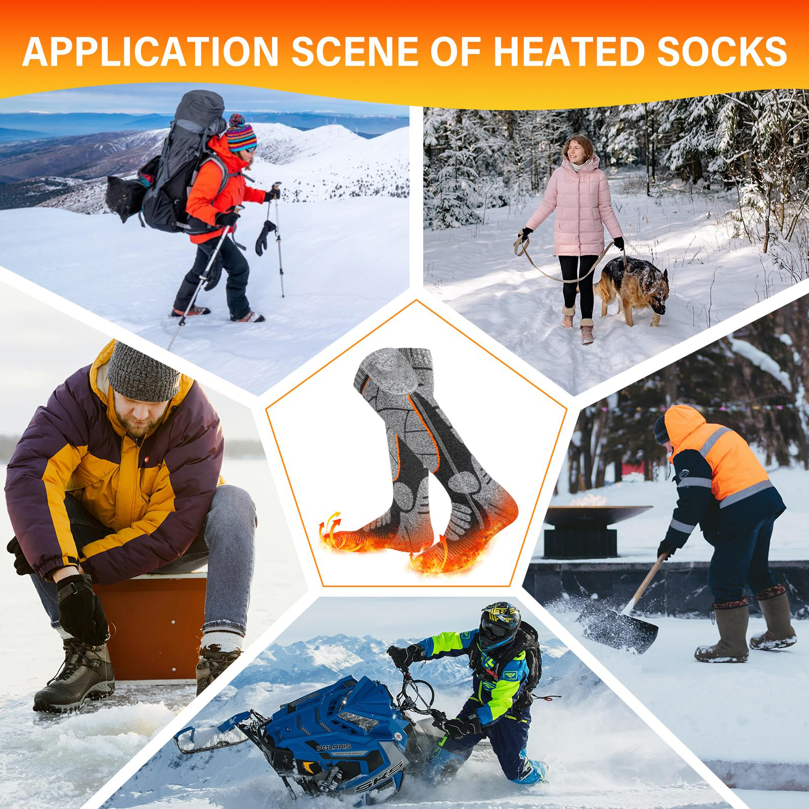 Heated Socks with Adjustable Temperature-Unisex-🎁Perfect Gift For Winter