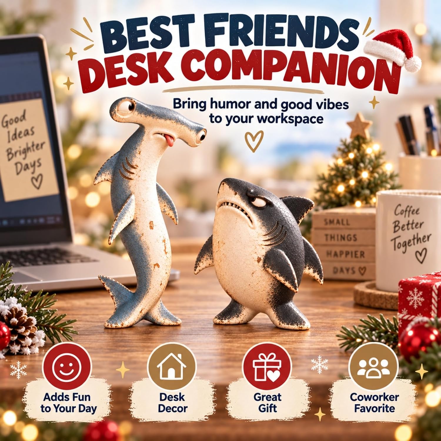 Funny Shark & Dolphin Ocean Figurine Set