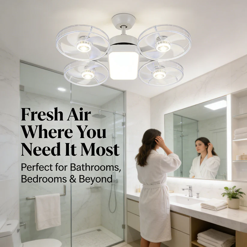 💡Drone-Inspired LED Ceiling Fan Light