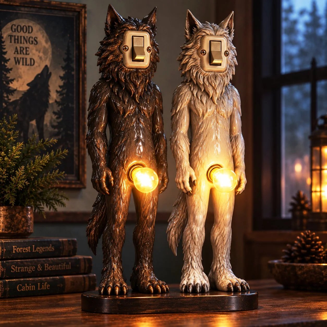 💡Retro Companions Oddity Lamp – Weirdly Charming Light