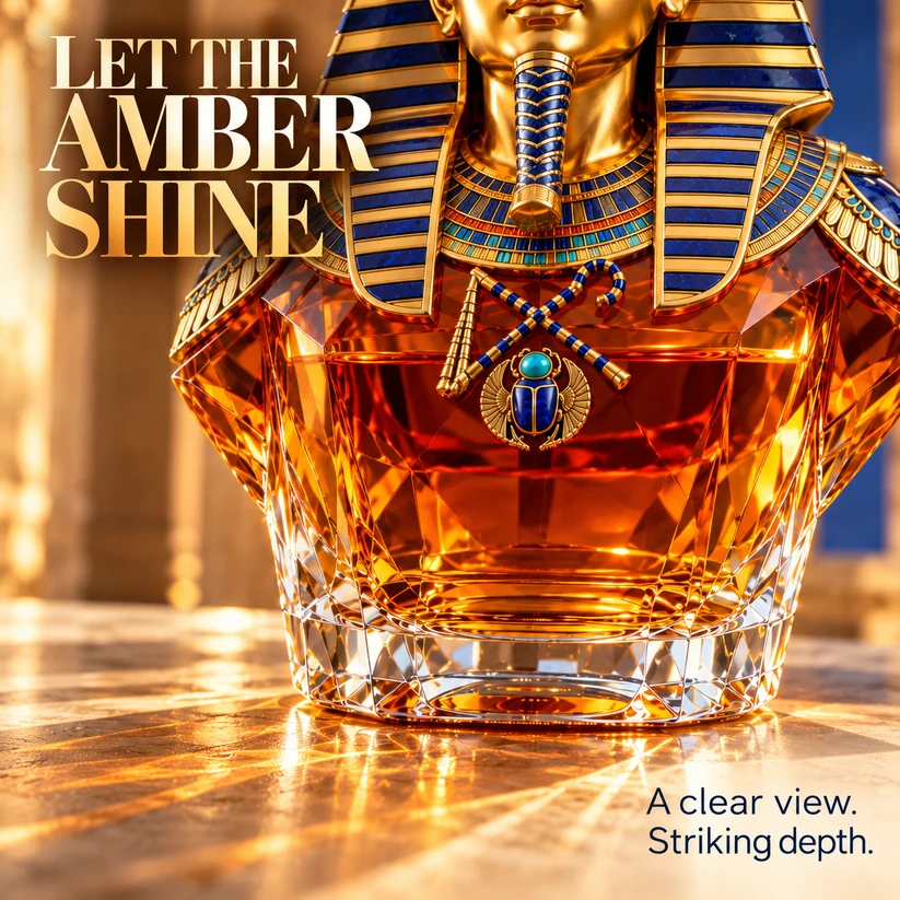 👑 Tutankhamun Pharaoh Whiskey Decanter – Ancient Egyptian Golden Mask Inspired Collectible Bottle