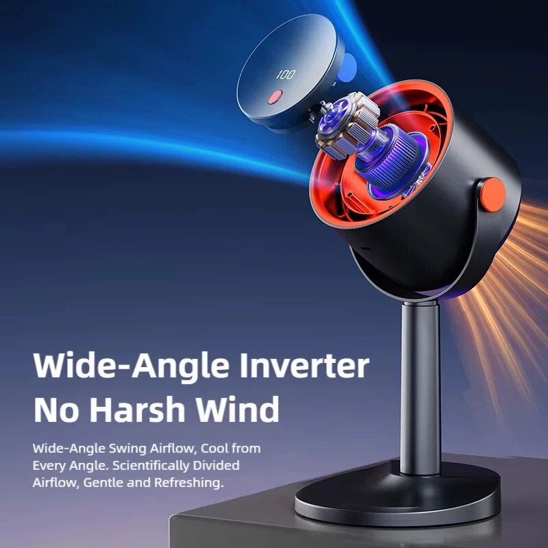 2-In-1 USB Rechargeable Portable Desktop Cooling Fan