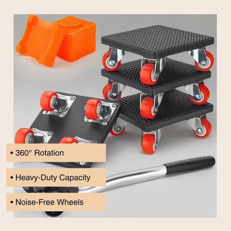 Heavy-Duty 360° Furniture Moving Tool Set – Lift & Slide Up to 1100 lbs Effortlessly